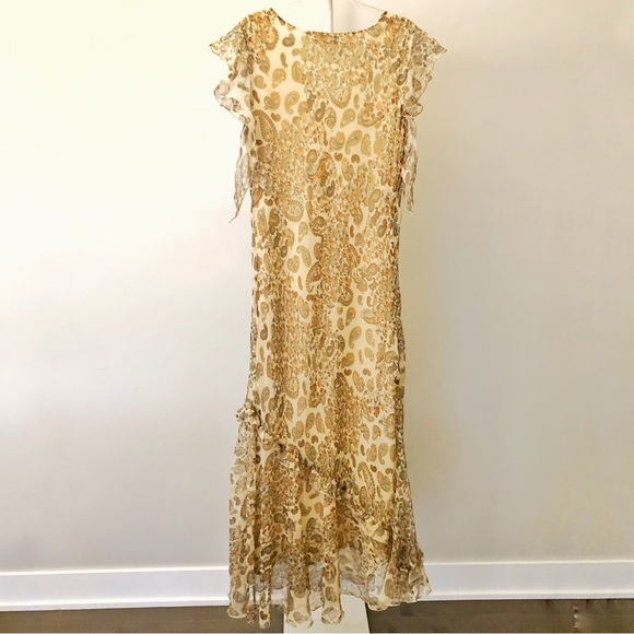 Vintage Tristan & Iseut Babydoll Floral Romantic Camisole Midi Dress. Size 06. - Picture 5 of 16